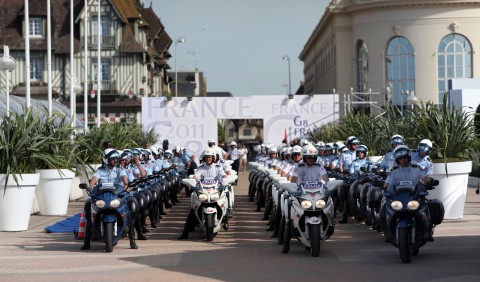 Les forces de l'ordre en 2011 lors du G8