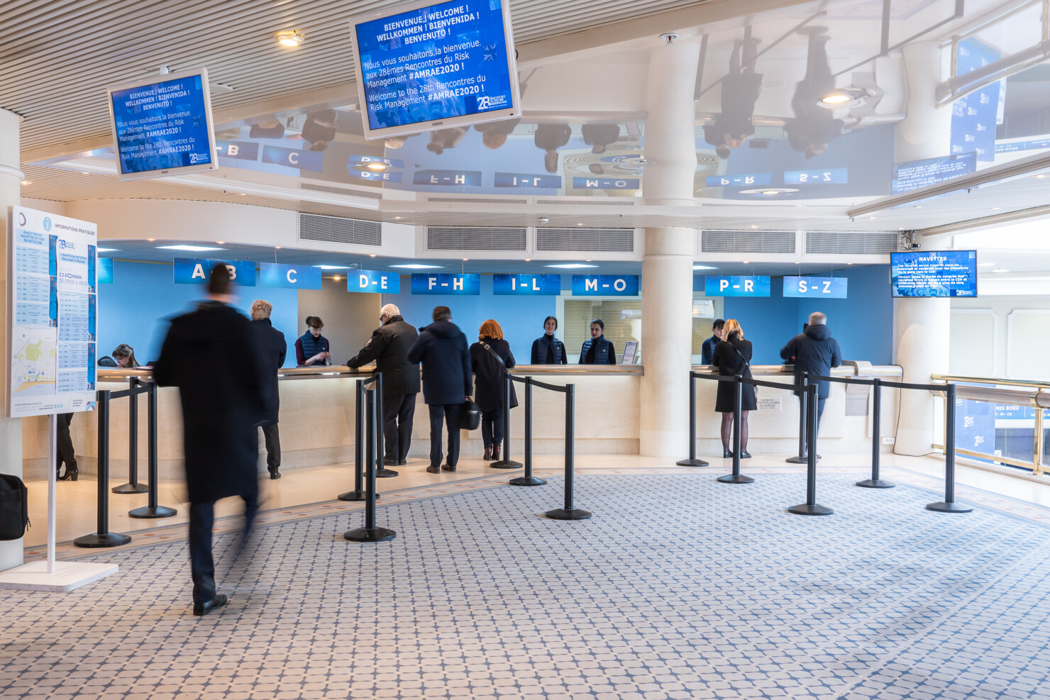 La zone accueil Normandy du Palais des Congrès