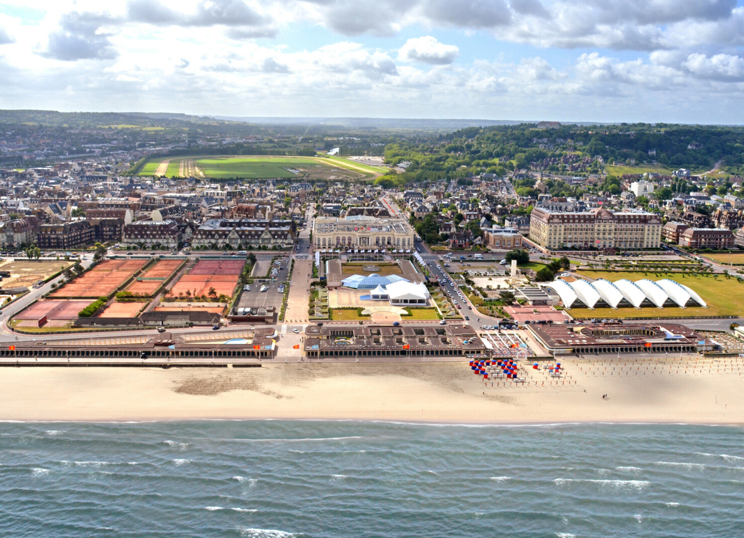 CID Deauville vue du ciel