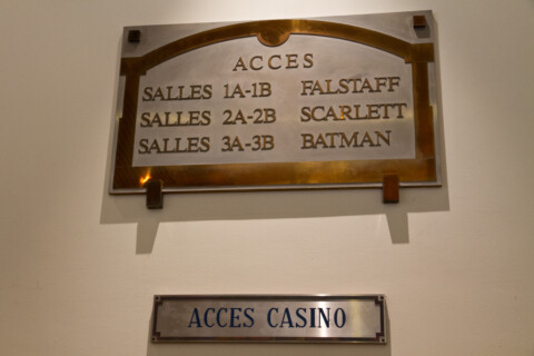 Signalétique galerie Casino du CID Deauville