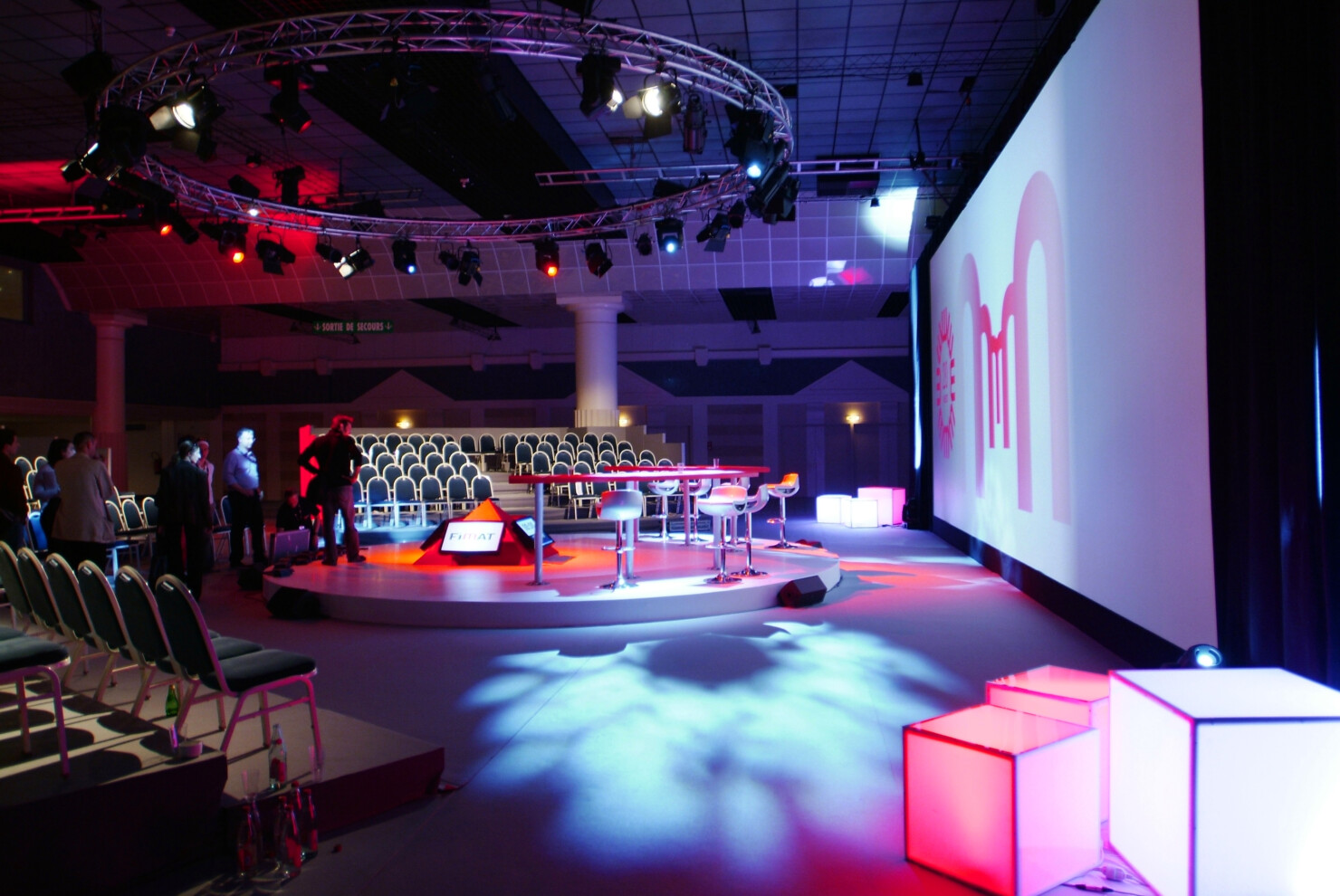 Plateau TV dans le Hall du CID Deauville