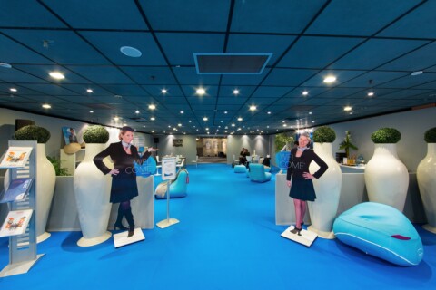 Partie lounge de l'espace JFK