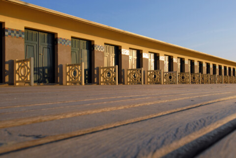 Les planches de la plage de Deauville