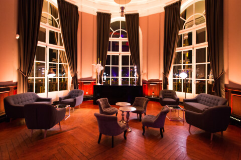 Salon rotonde de la Villa le Cercle Deauville