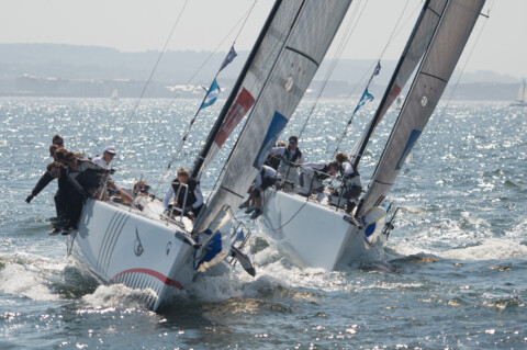 Activité de régate à Deauville
