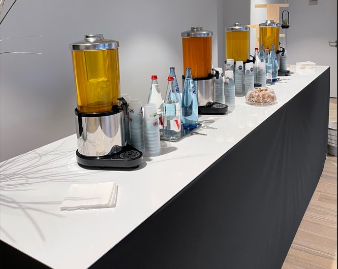 Rafraichissements lors d'une réception