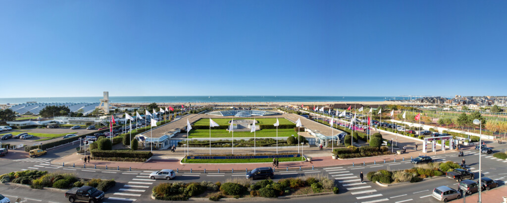 Le Centre International de Deauville vu en hauteur